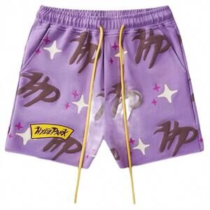 NEW HYDE PARK unisex puff the magic pattern shorts in purple